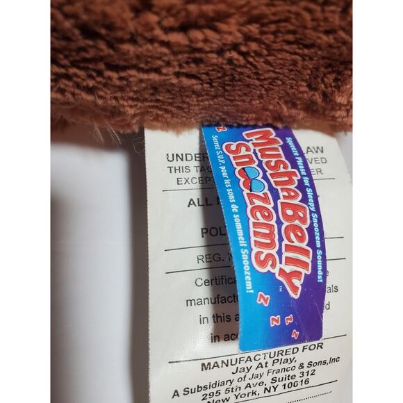 MushaBelly Snoozems Monkey Plush Pillow Stuffed Animal W/Sounds Musha Belly Red - Picture 6 of 6